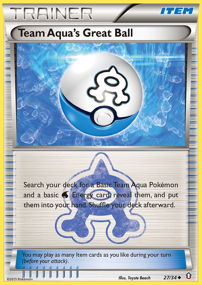 Team Aqua's Great Ball (27/34) [XY: Double Crisis] (Online Only)