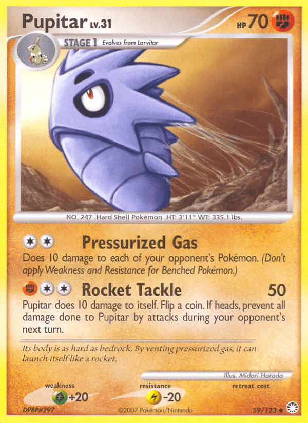 Pupitar (59/123) [Diamond & Pearl: Mysterious Treasures] (Online Only)