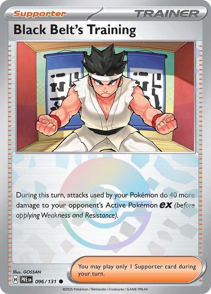 Black Belt's Training (096/131) (Poke Ball Pattern) [Scarlet & Violet: Prismatic Evolutions] (Online Only)