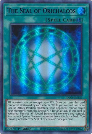 The Seal of Orichalcos (Blue) [DLCS-EN137] Ultra Rare (ONLINE ORDER ONLY)