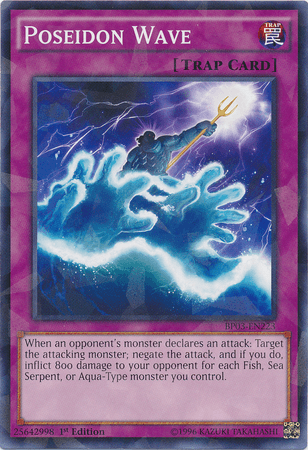 Poseidon Wave [BP03-EN223] Shatterfoil Rare (ONLINE ORDER ONLY)
