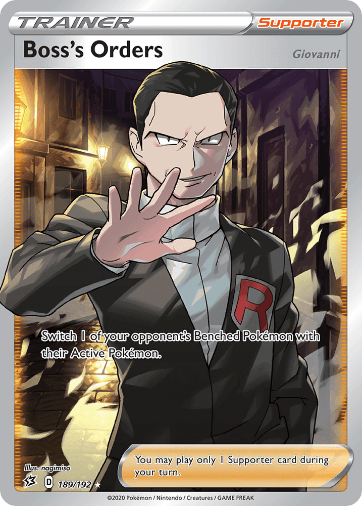 Boss's Orders (189/192) (Giovanni) [Sword & Shield: Rebel Clash] (Online Only)