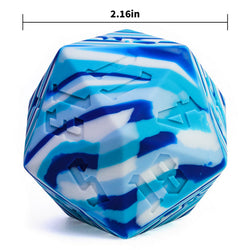 Large Arctic Blue Silicone d20 Dice 55mm | RPG Dice Novelty Piece (Online Only)