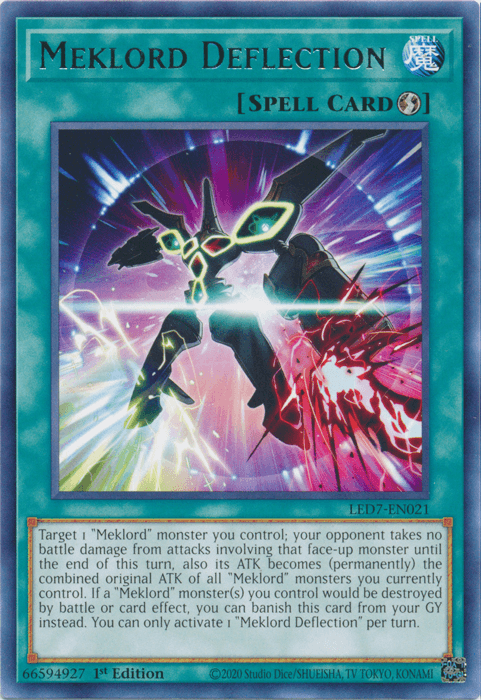 Meklord Deflection [LED7-EN021] Rare (ONLINE ORDER ONLY)
