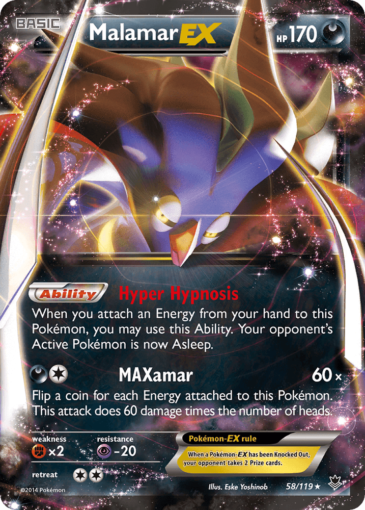 Malamar EX (58/119) [XY: Phantom Forces] (Online Only)