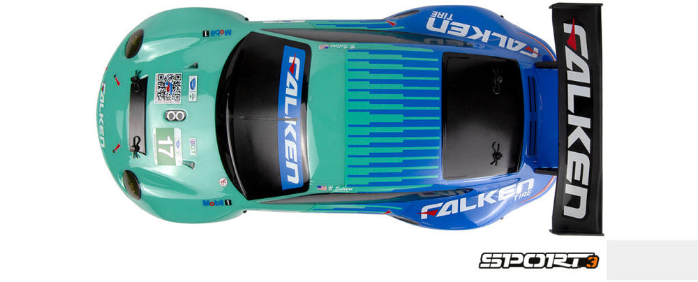 HPI Racing 1/10 Electric Sport 3 Porsche 911 GT3 RSR Falken - Flux 160781 (ONLINE ORDER ONLY)