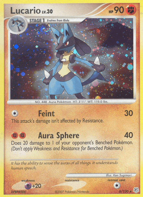 Lucario (6/130) [Diamond & Pearl: Base Set] (Online Only)
