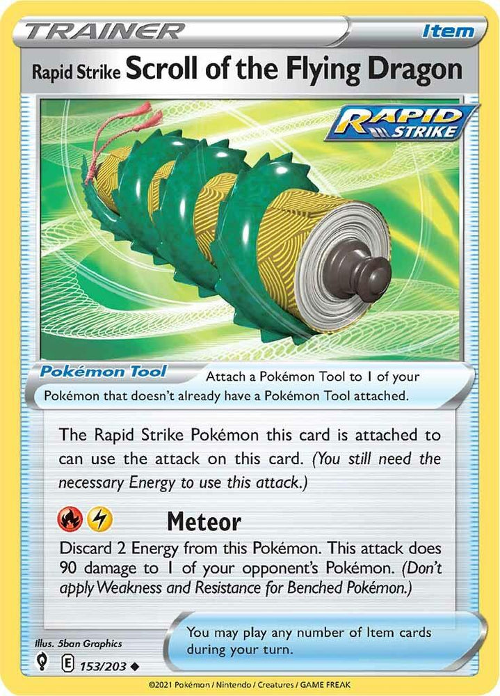 Rapid Strike Scroll of the Flying Dragon (153/203) [Sword & Shield: Evolving Skies] (Online Only)