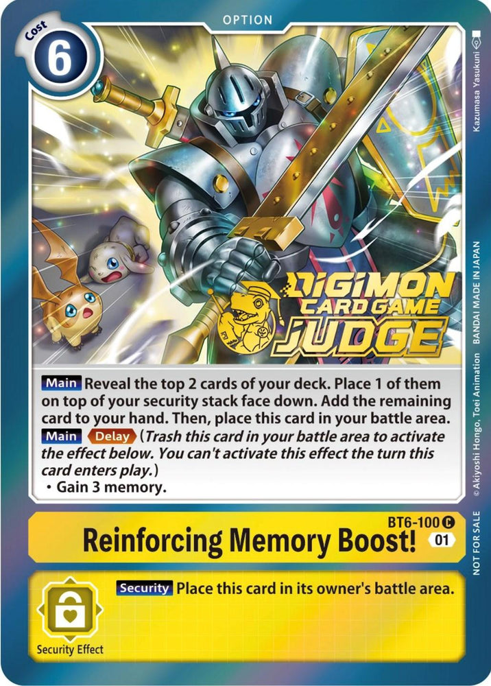 Reinforcing Memory Boost! [BT6-100] (Judge Pack 3) [Double Diamond Promos] (ONLINE ORDER ONLY)