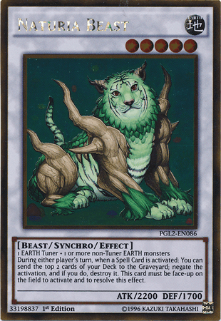 Naturia Beast [PGL2-EN086] Gold Rare (ONLINE ORDER ONLY)