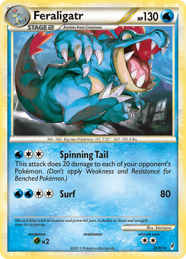 Feraligatr (25/95) [HeartGold & SoulSilver: Call of Legends] (Online Only)
