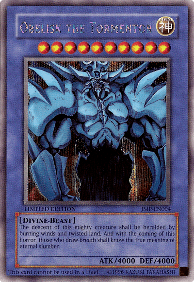 Obelisk the Tormentor [JMP-EN004] Secret Rare (ONLINE ORDER ONLY)
