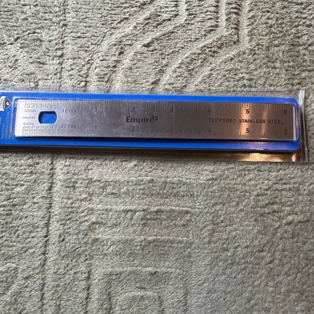 Empire 6" Tempered Stainless Steel Ruler (ONLINE ORDER ONLY)