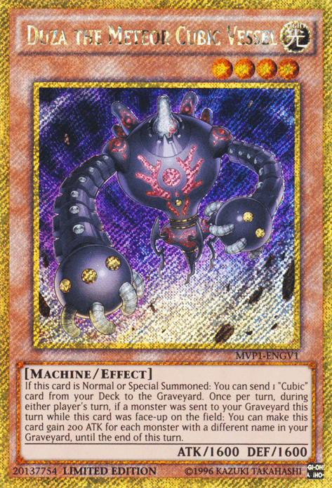 Duza the Meteor Cubic Vessel [MVP1-ENGV1] Gold Secret Rare (ONLINE ORDER ONLY)