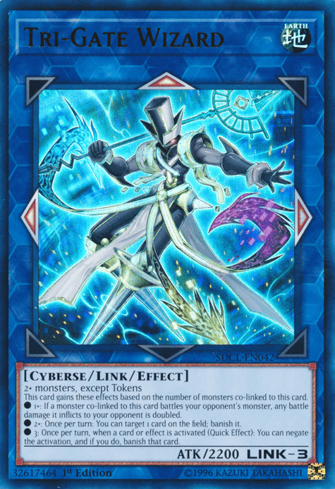 Tri-Gate Wizard [SDCL-EN042] Ultra Rare (ONLINE ORDER ONLY)