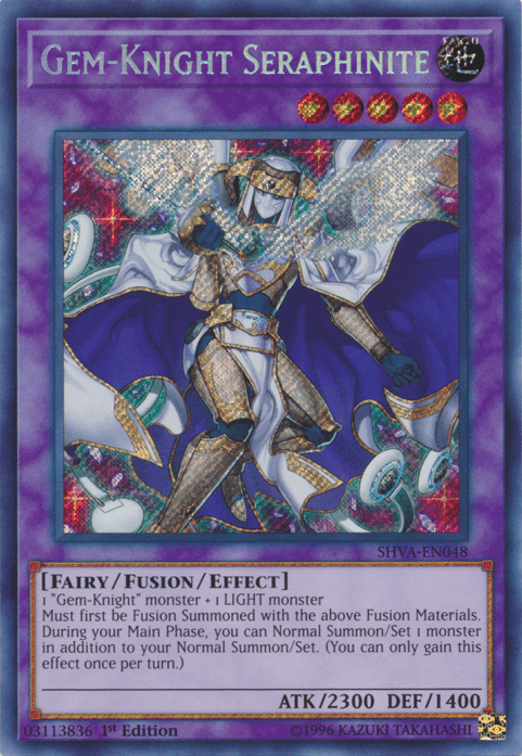 Gem-Knight Seraphinite [SHVA-EN048] Secret Rare (ONLINE ORDER ONLY)