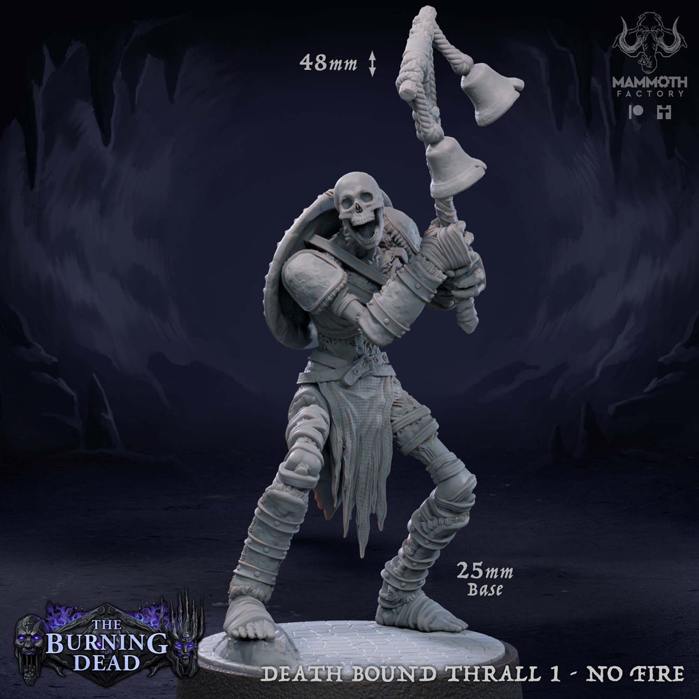Death Bound Thrall: Sculpt 1 (Skeleton Musician, Regular or On Fire) (Online Only)