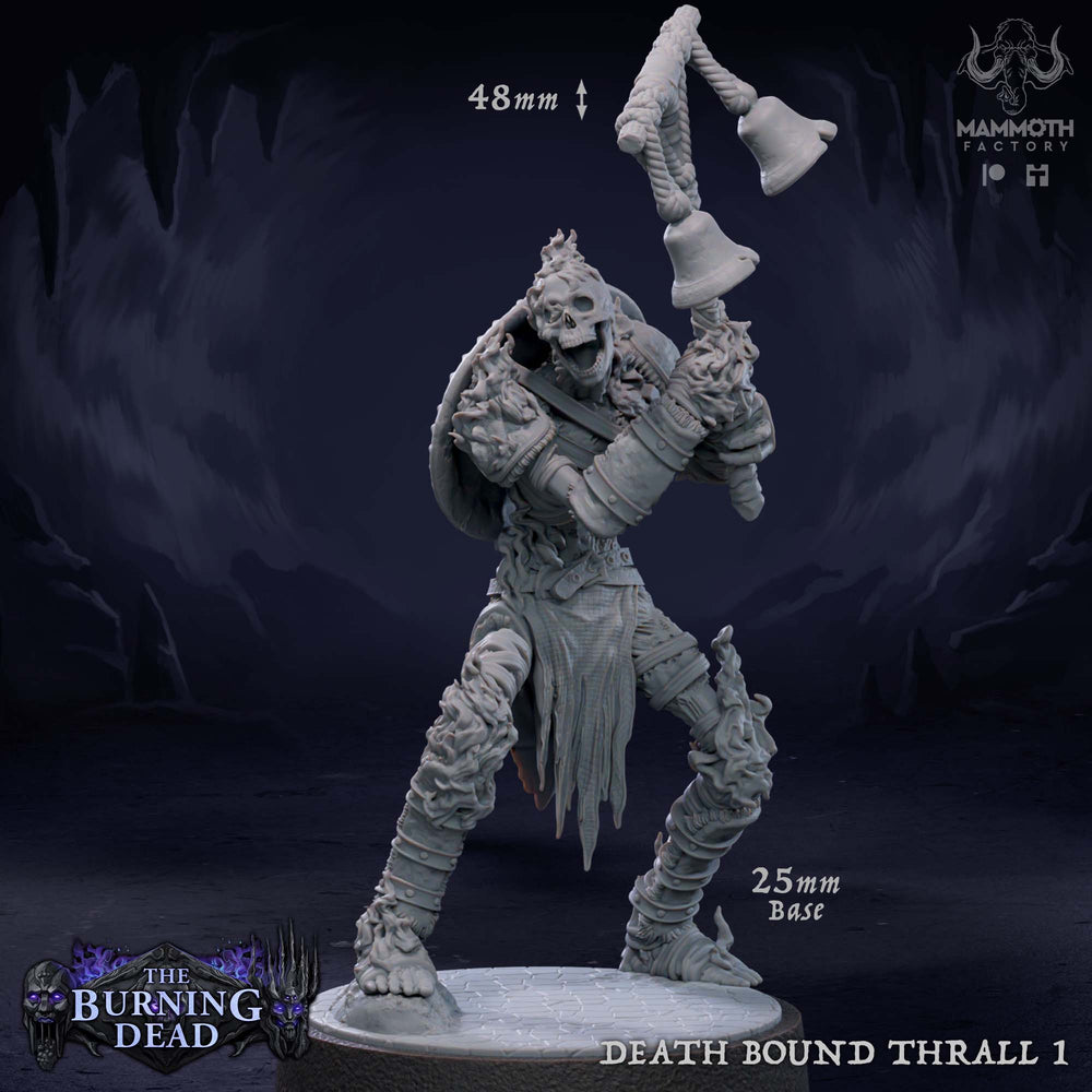 Death Bound Thrall: Sculpt 1 (Skeleton Musician, Regular or On Fire) (Online Only)