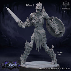 Death Bound Thrall: Sculpt 8 (Skeleton Warrior, Regular or On Fire) (Online Order Only)