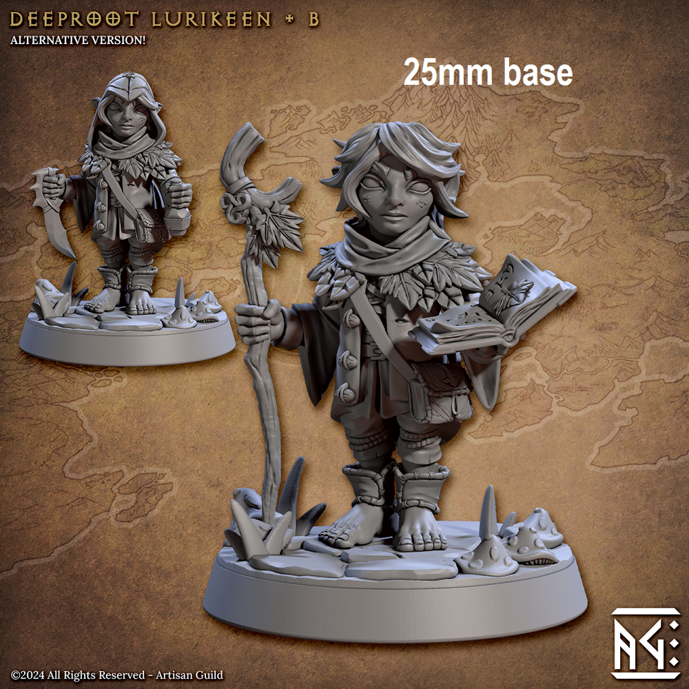 Deeproot Lurikeen Warrior (Base Sculpt B) (Online Only)