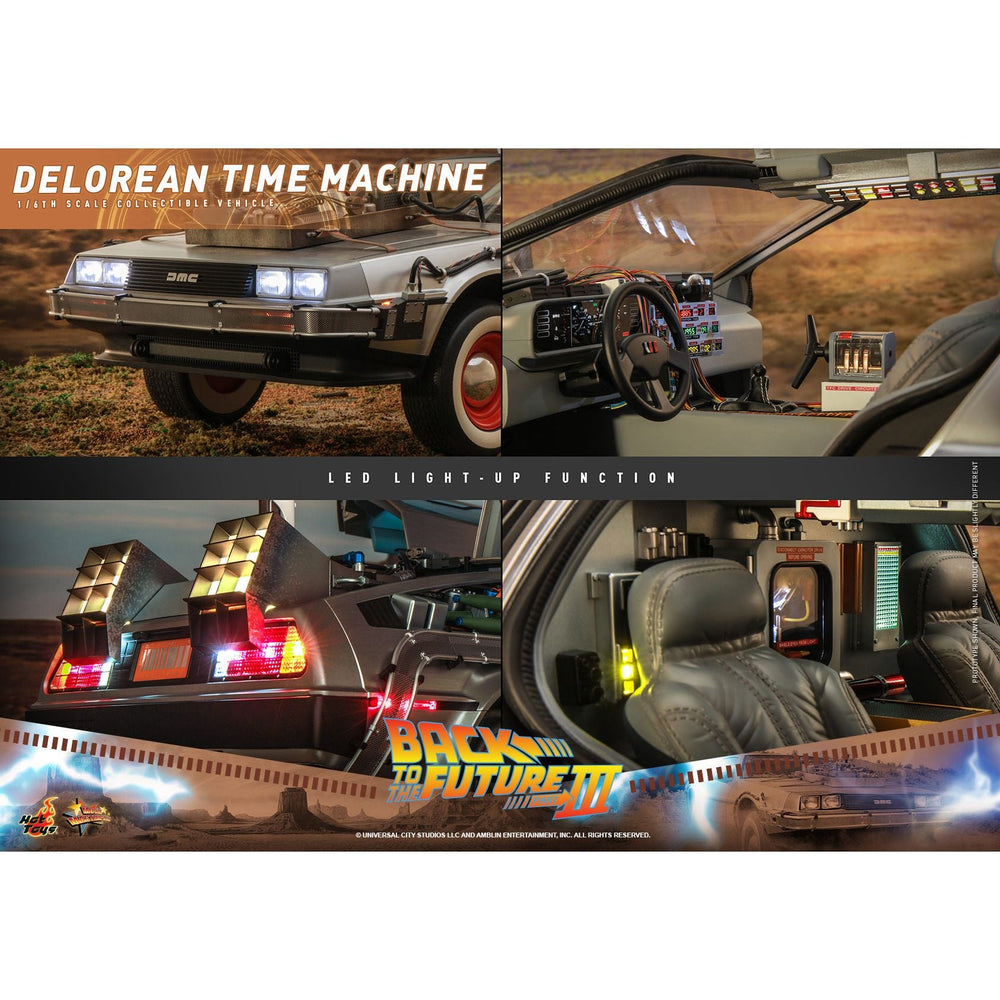 Hot Toys Back to the Future Part III 1:6 scale DeLorean Time Machine Collectible Vehicle [DROP SHIPS DIRECTLY FROM DISTRIBUTOR] (ONLINE ORDER ONLY)