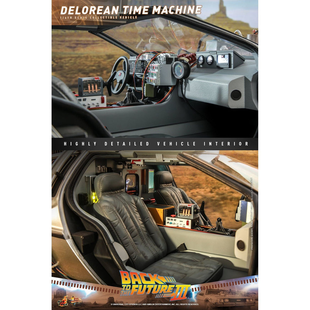 Hot Toys Back to the Future Part III 1:6 scale DeLorean Time Machine Collectible Vehicle [DROP SHIPS DIRECTLY FROM DISTRIBUTOR] (ONLINE ORDER ONLY)