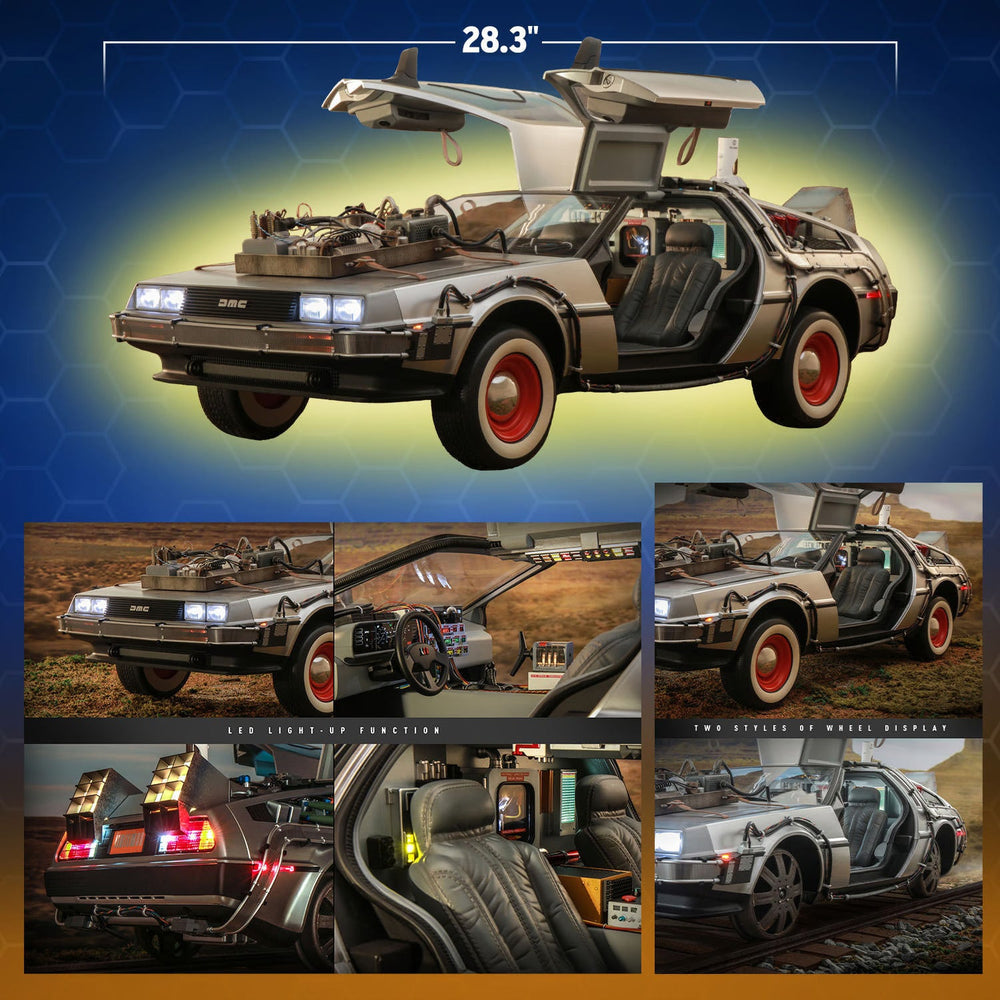Hot Toys Back to the Future Part III 1:6 scale DeLorean Time Machine Collectible Vehicle [DROP SHIPS DIRECTLY FROM DISTRIBUTOR] (ONLINE ORDER ONLY)