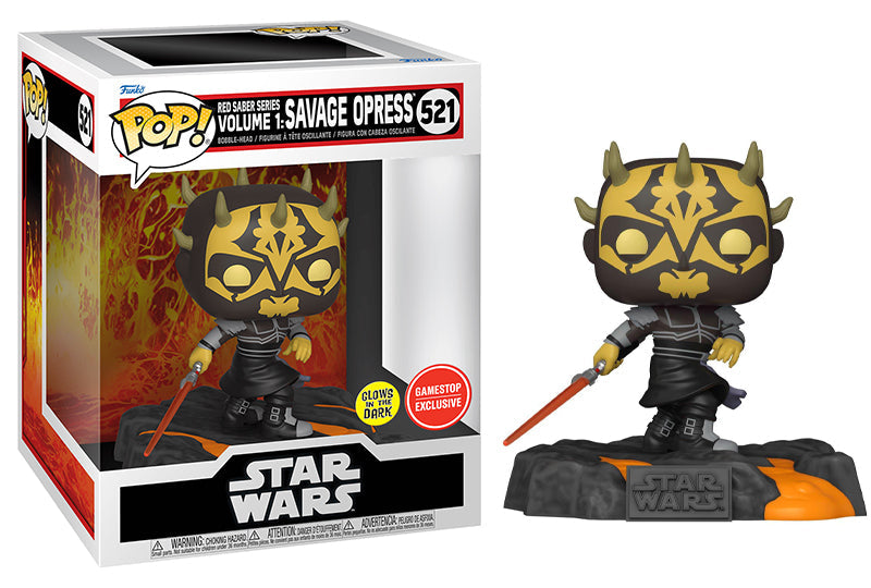 Red Saber Series Volume 1: Savage Opress (Glow in the Dark, Deluxe) 521 - GameStop Exclusive (Online Order Only)