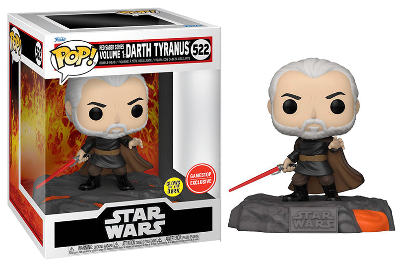 Red Saber Series Volume 1: Darth Tyranus (Glow in the Dark, Deluxe) 522 - GameStop Exclusive (Online Order Only)