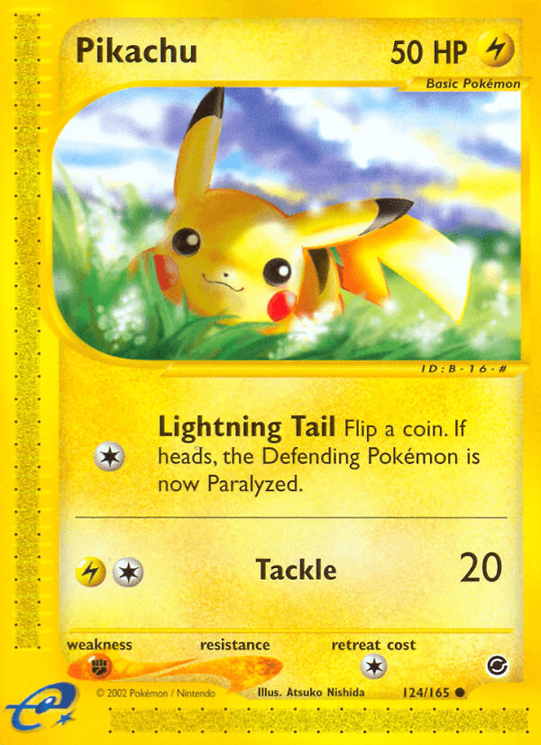 Pikachu (124/165) [Expedition: Base Set] (Online Only)