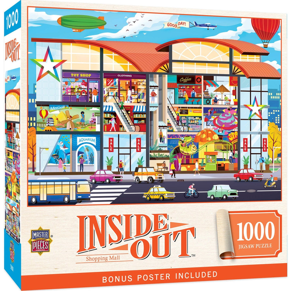 Inside Out - Shopping Mall 1000 Piece Jigsaw Puzzle (ONLINE ORDER ONLY)