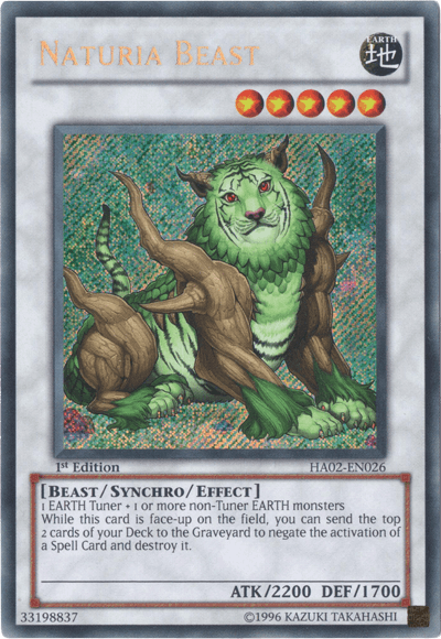 Naturia Beast [HA02-EN026] Secret Rare (ONLINE ORDER ONLY)