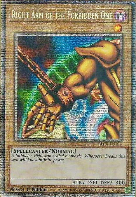 Right Arm of the Forbidden One [BLCR-EN104] Starlight Rare (ONLINE ORDER ONLY)