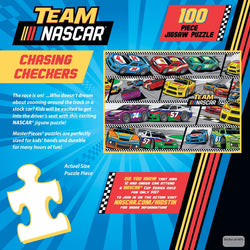 NASCAR - Chasing Checkers 100 Piece Jigsaw Puzzle