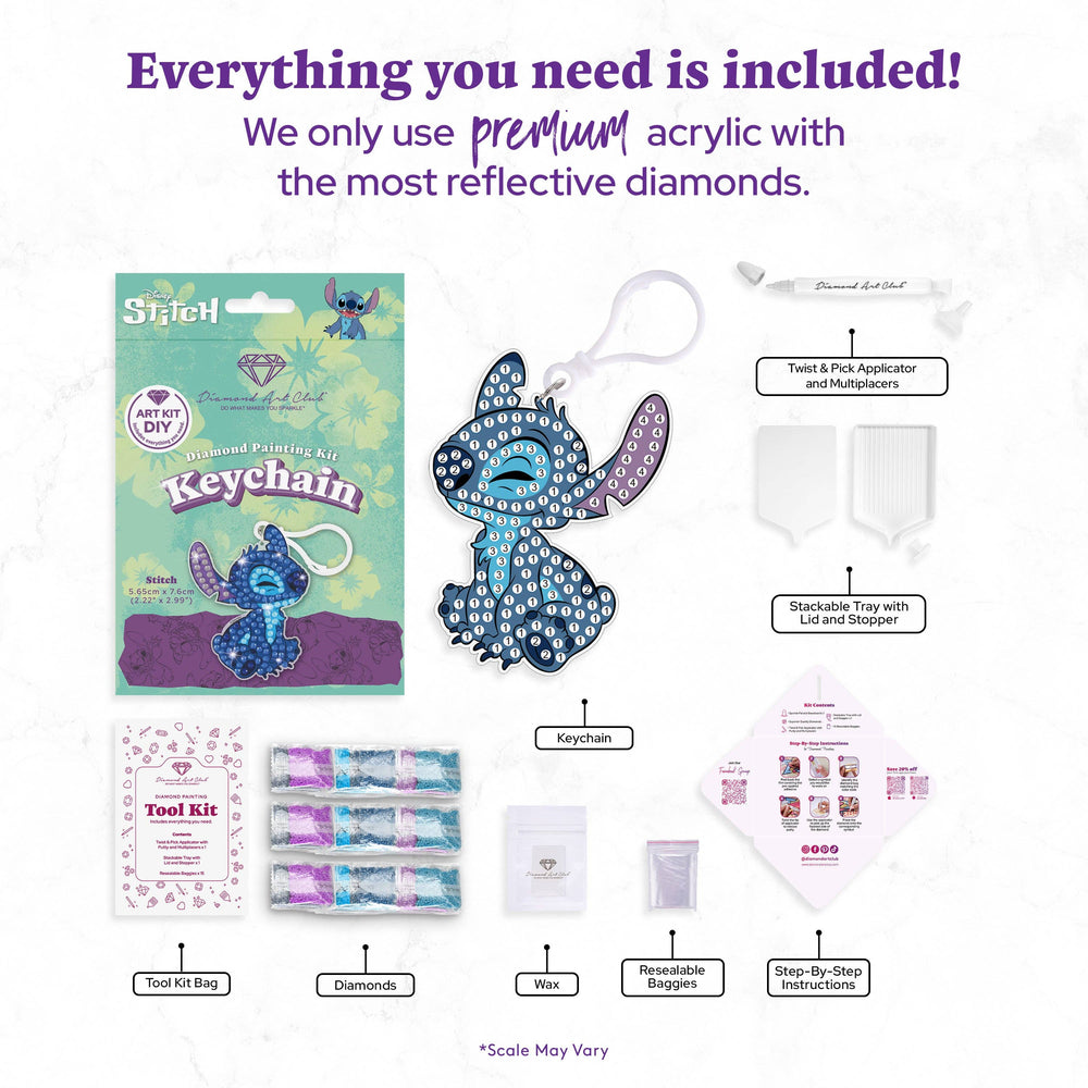 Diamond Art Club – Keychain Kit: Stitch™ (Disney Licensed) (ONLINE ORDER ONLY)