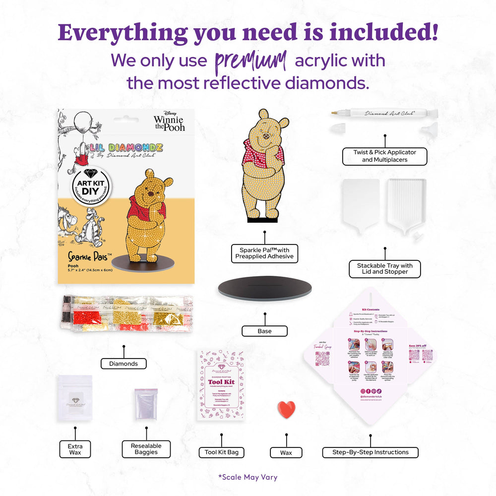 Diamond Art Club – Sparkle Pals™ - Pooh™ (ONLINE ORDER ONLY)
