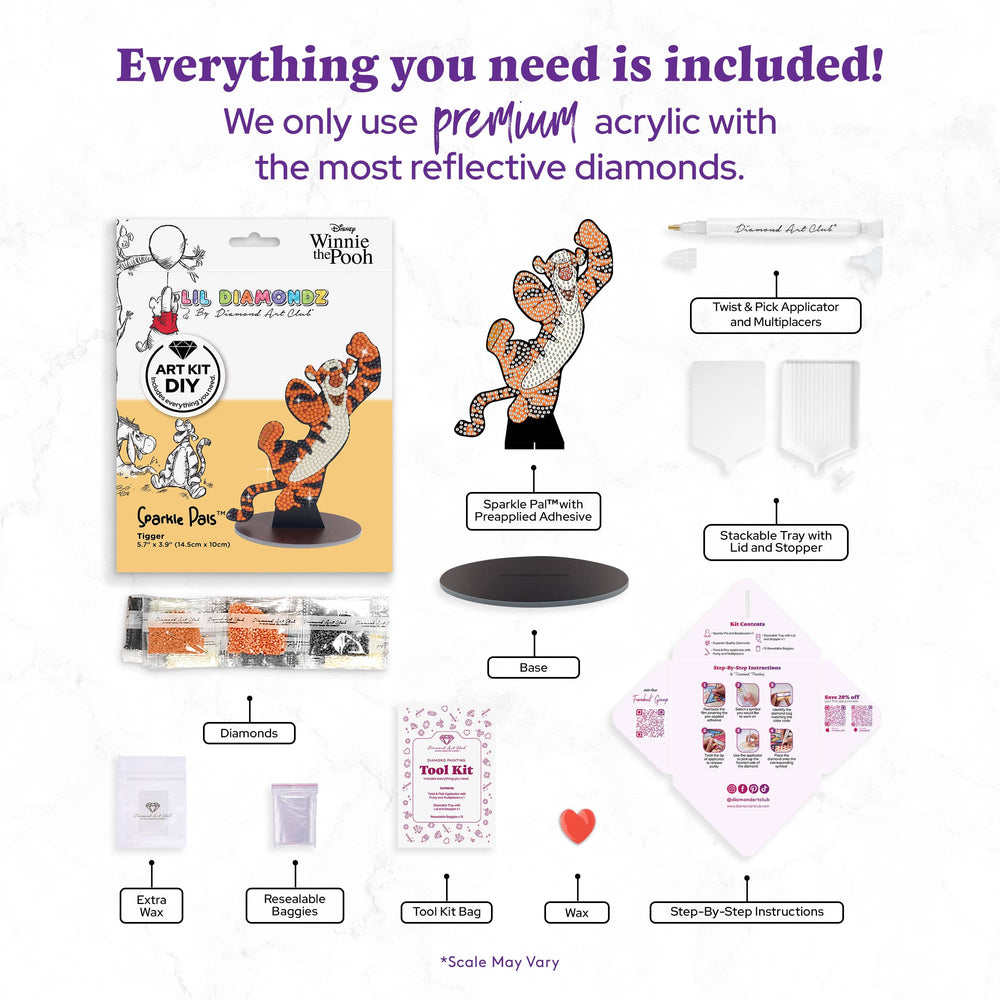 Diamond Art Club – Sparkle Pals™ - Tigger™ (ONLINE ORDER ONLY)