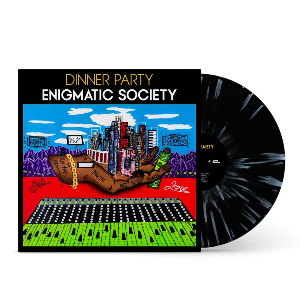 Dinner Party - Enigmatic Society (Black W/ White Splatter) [Explicit Content] [Vinyl] (ONLINE ORDER ONLY)