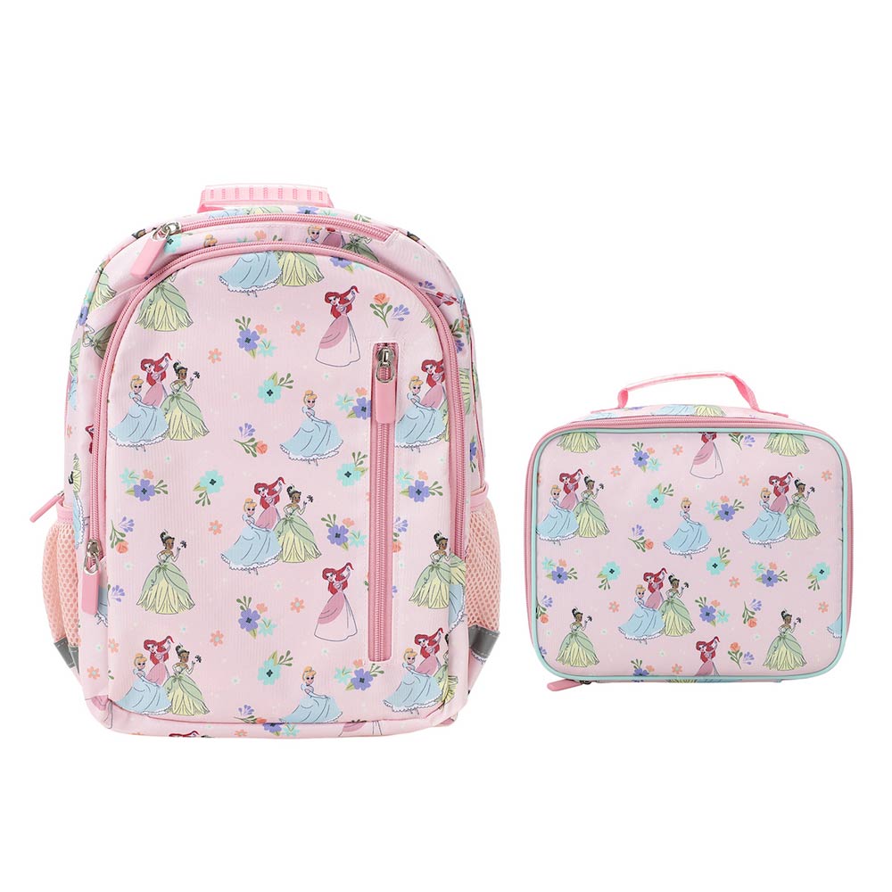 *Collective* Disney Princess Pink Watercolor AOP 14-inch Youth Backpack & Insulated Lunch Kit Set (ONLINE ORDER ONLY)