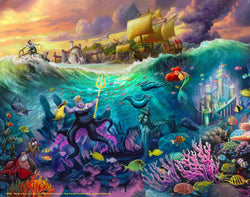 Disney Villains: The Little Mermaid: Ursula Thomas Kinkade Framed Art Print (ONLINE ORDER ONLY)