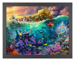 Disney Villains: The Little Mermaid: Ursula Thomas Kinkade Framed Art Print (ONLINE ORDER ONLY)
