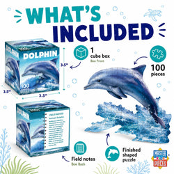Dolphin 100 Piece Shaped Jigsaw Puzzle