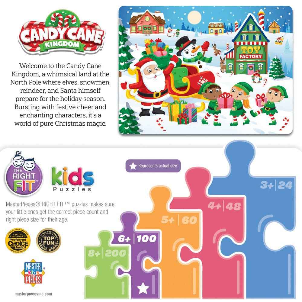Candy Cane Kingdom - Santa's Big Night 100 Piece Puzzle