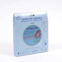 DMC Beginner Embroidery Learning Kit – Includes Video Tutorial & Classic Stitches (ONLINE ORDER ONLY)