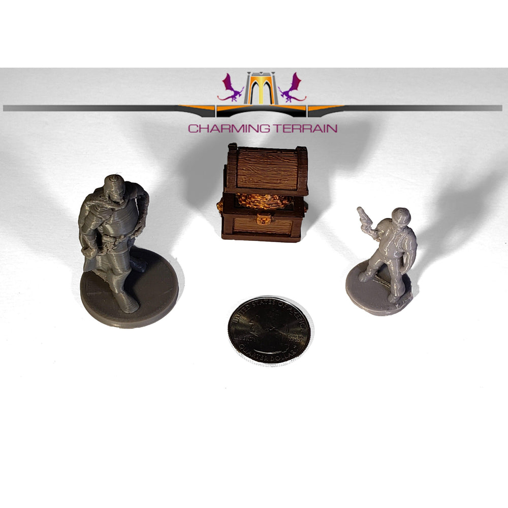 DnD Miniature Opening Lid Treasure Chest Digital STL Download (Online Only)