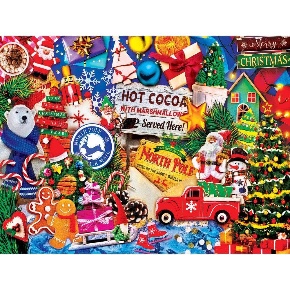Happy Holidays - Greetings from the North Pole 300 Piece EZ Grip Jigsaw Puzzle