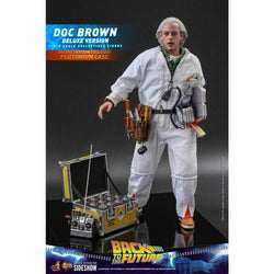 Hot Toys Back to the Future Doc Brown (Deluxe Version) 1:6 Scale Collectible Figure with bonus Plutonium case (ONLINE ORDER ONLY)