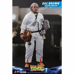 Hot Toys Back to the Future Doc Brown (Deluxe Version) 1:6 Scale Collectible Figure with bonus Plutonium case (ONLINE ORDER ONLY)