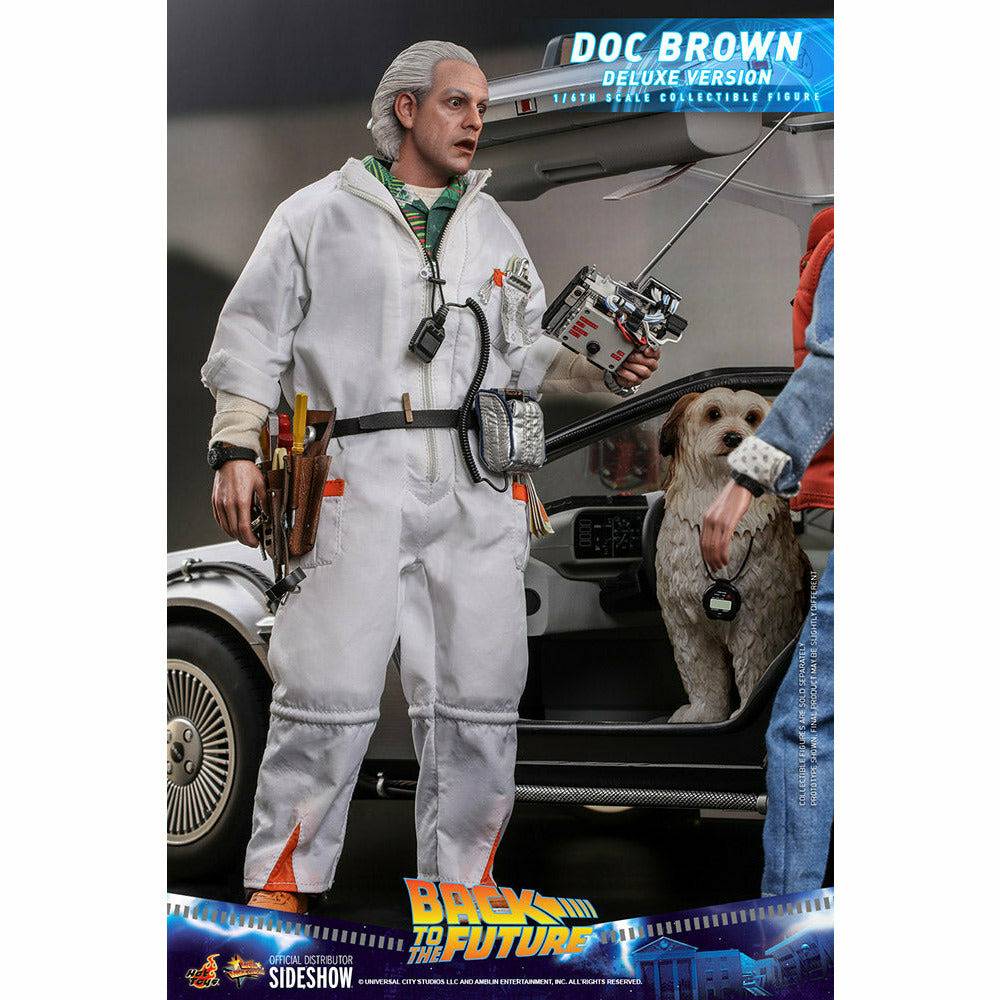 Hot Toys Back to the Future Doc Brown (Deluxe Version) 1:6 Scale Collectible Figure with bonus Plutonium case (ONLINE ORDER ONLY)