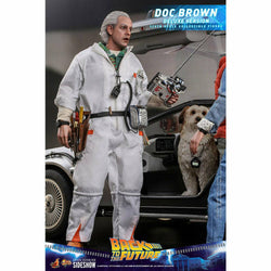Hot Toys Back to the Future Doc Brown (Deluxe Version) 1:6 Scale Collectible Figure with bonus Plutonium case (ONLINE ORDER ONLY)